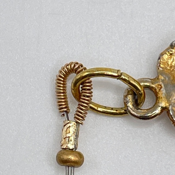 Statement Necklace Natural Shell Freshwater Pearl Czech Glass - Picture 10 of 16